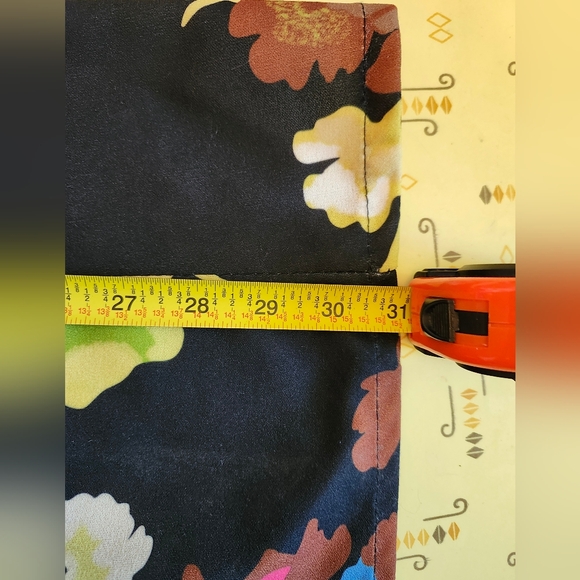 Antonello Serio Floral Wide Leg Pants Made in Italy - Picture 5 of 9